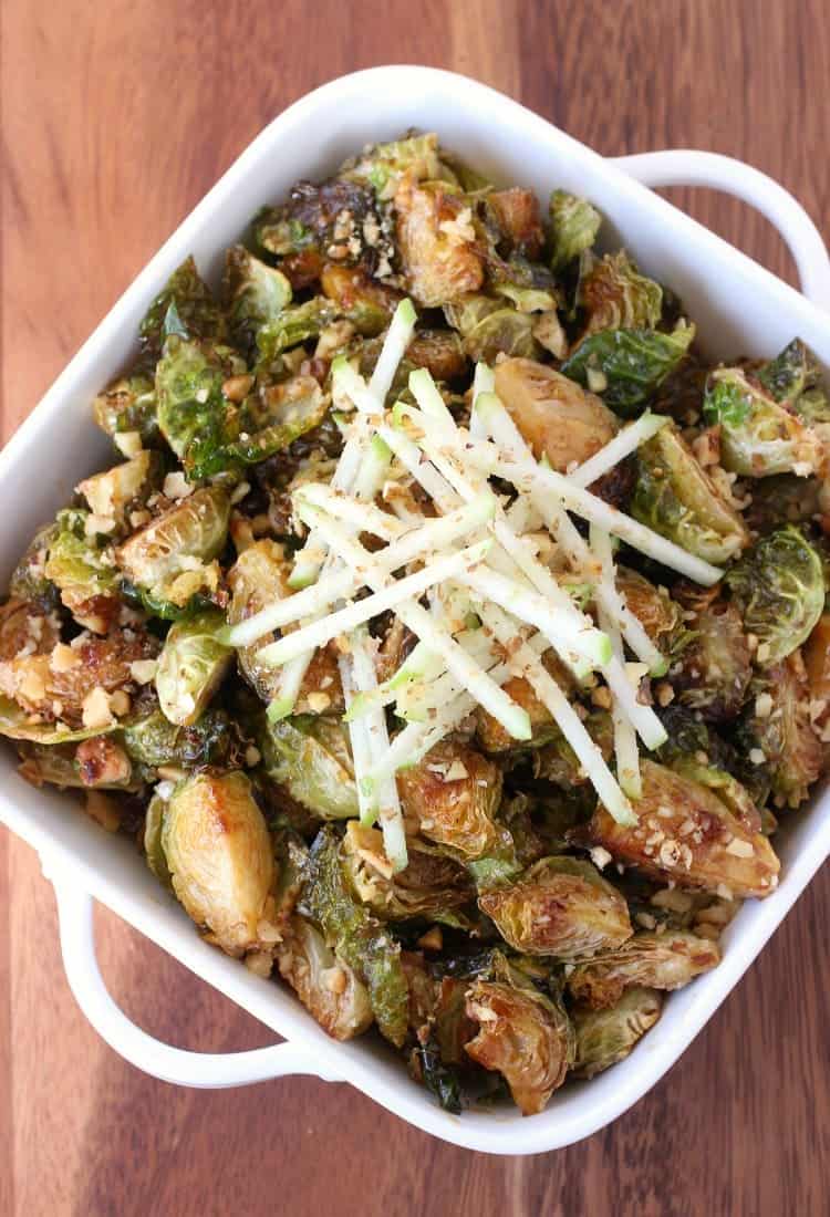 Fried Whiskey Glazed Brussels Sprouts for your Thanksgiving dinner!