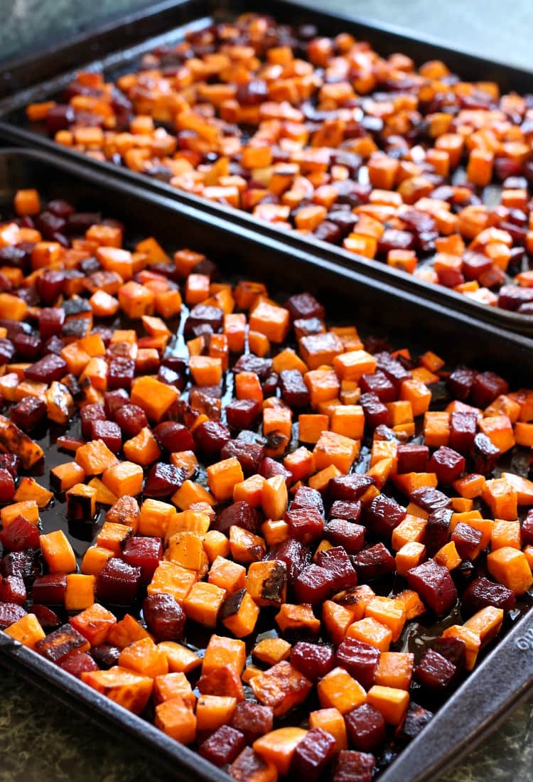 Roasted Beets with Brown Butter Maple Glaze are going to be a hit at Thanksgiving!
