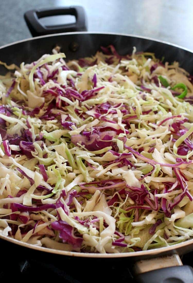 Slow Cooker Cabbage Roll Meatballs have loads of shredded cabbage right in the meatball!