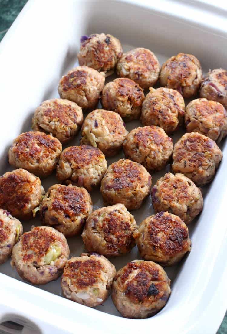 Slow Cooker Cabbage Roll Meatballs are an easy, delicious weeknight diner!