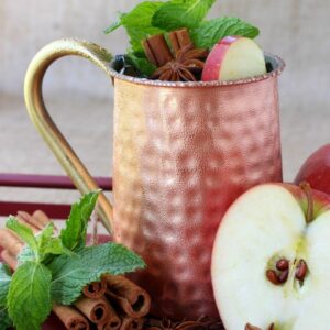 This Apple Cider Mojito is like a sip of Fall in a glass that you can enjoy all season!