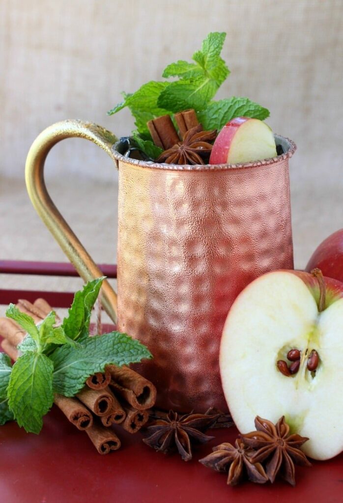 This Apple Cider Mojito is like a sip of Fall in a glass that you can enjoy all season!