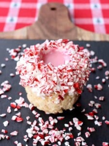 Peppermint Krispies Treat Shots are such a fun way to celebrate the holidays!