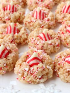Rice Krispies® Peppermint Blossoms are a fun, easy holiday cookie for the whole family!