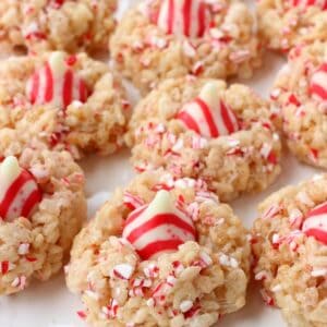 Rice Krispies® Peppermint Blossoms are a fun, easy holiday cookie for the whole family!