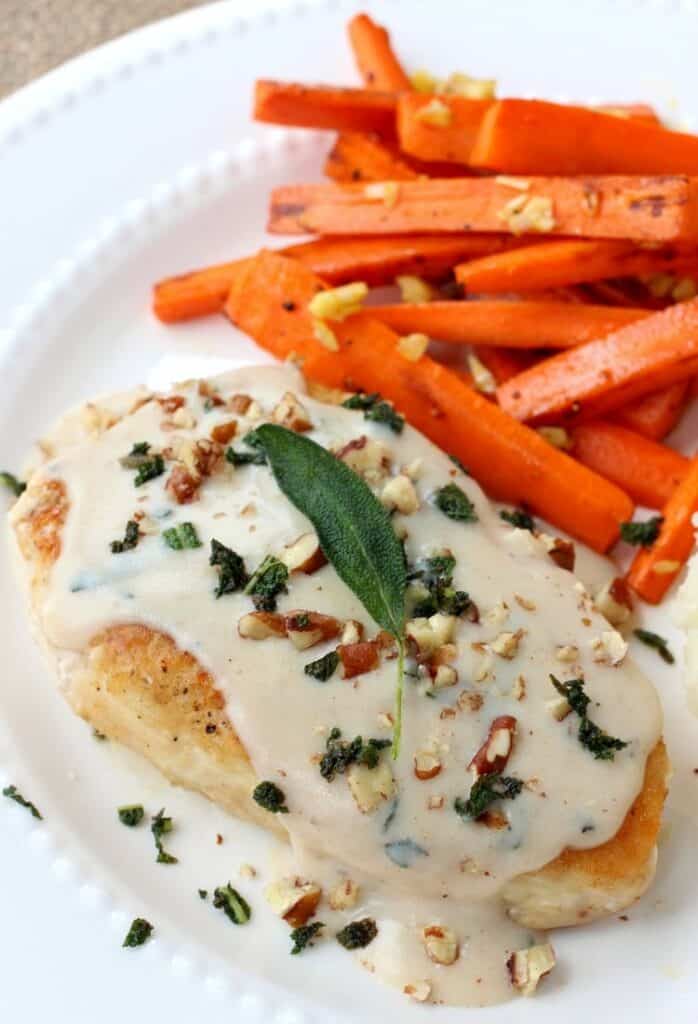 Seared Chicken and Sage Gravy from Blue Apron, a one skillet dinner that comes together in less than 30!
