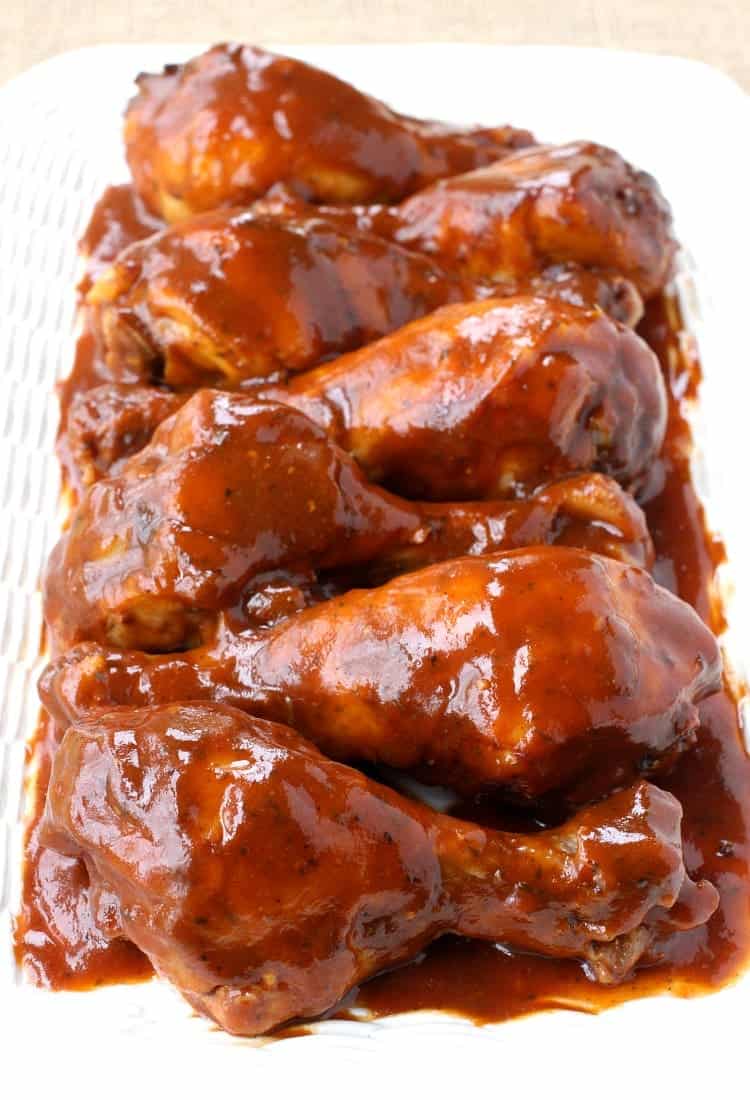 Slow Cooker Sticky Chicken Legs is an easy chicken recipe for your crock pot!