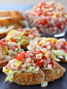 Make Italian Sub Bruschetta for appetizers or even a fun dinner!