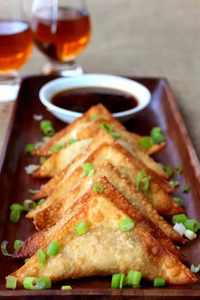 Crispy, fried wontons with a turkey and bacon filling!