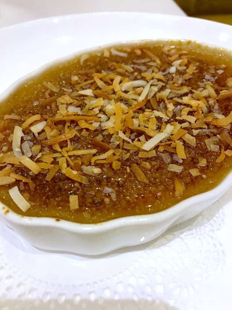 AC Borgata Toasted Coconut Creme Brulee at Bobby Flay Steak