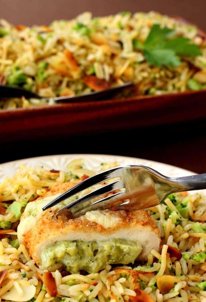 Barber Foods Stuffed Chicken and Broccoli Rice Pilaf is one of our kids favorite dinners!