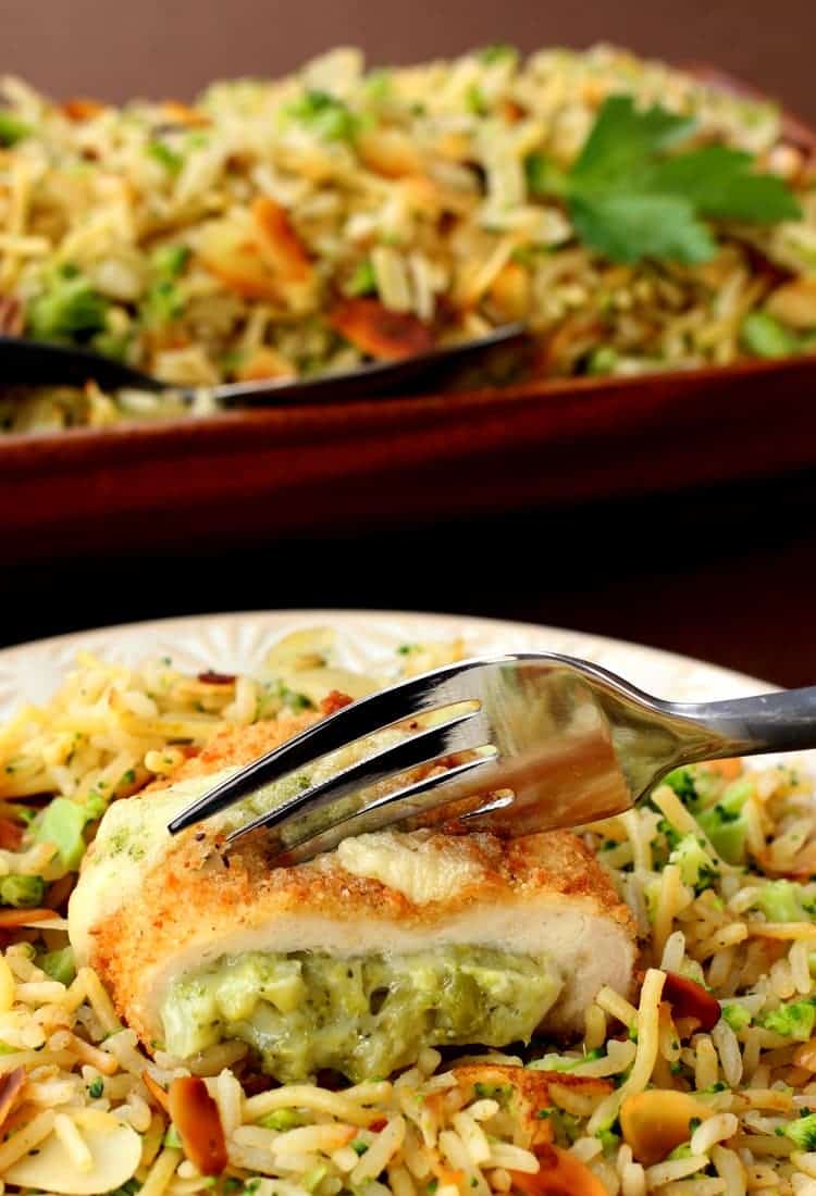 Barber Foods Stuffed Chicken and Broccoli Rice Pilaf | Easy Dinner Idea