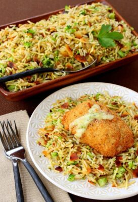 Barber Foods Stuffed Chicken and Broccoli Rice Pilaf | Easy Dinner Idea