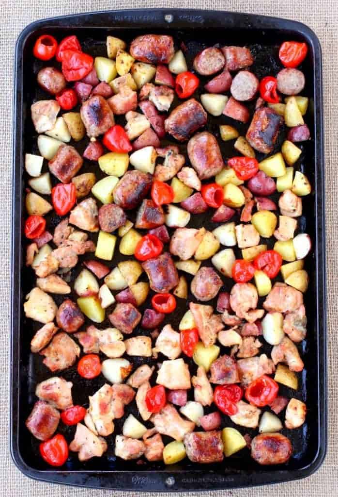 Sheet Pan Chicken Murphy is a whole dinner on one pan!