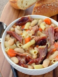 Slow Cooker Pasta Fagioli is the ultimate comfort food soup!