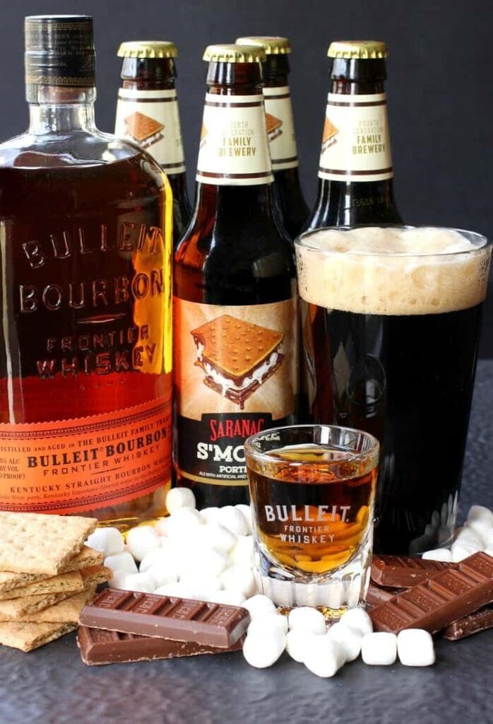 This S'mores Porter Boilermaker is my twist on a classic cocktail!