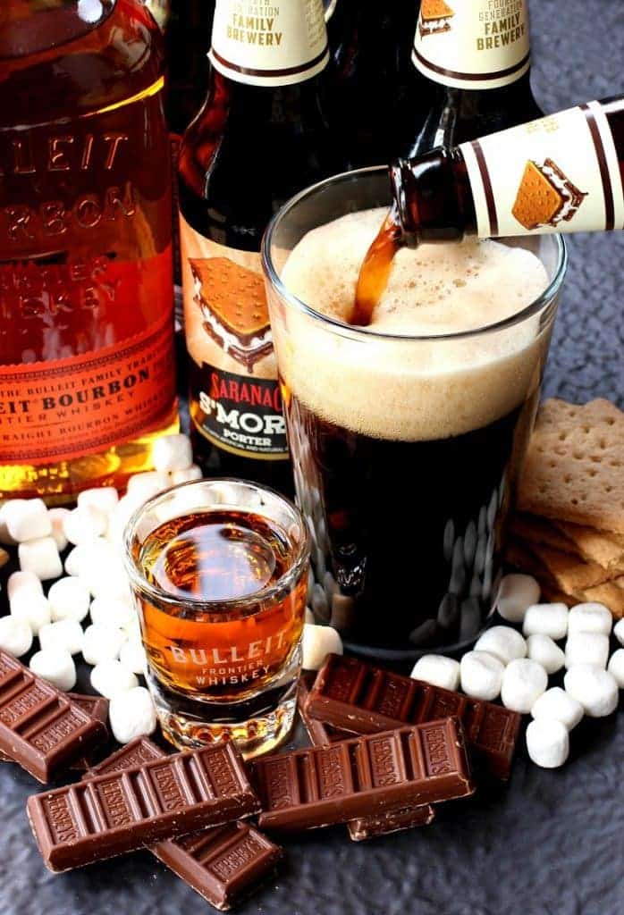 Make this S'mores Porter Boilermaker to get the party started!