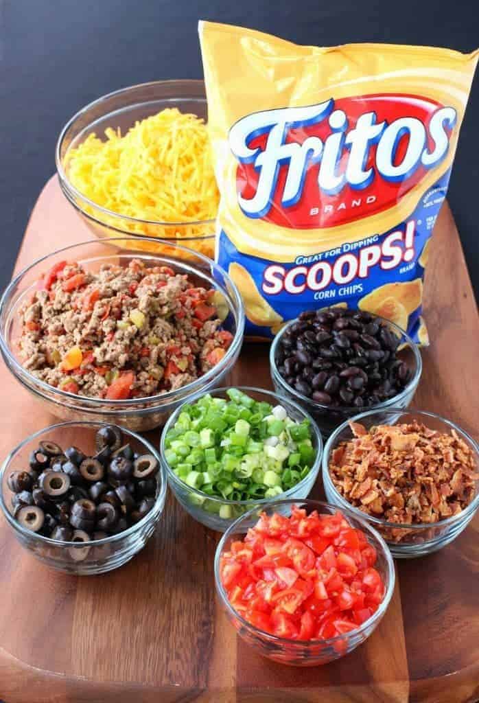 Trashcan Frito Nachos have all the toppings in every bite!