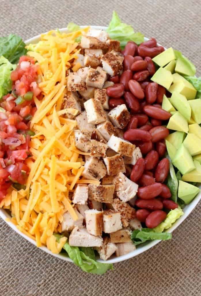 Chopped Chicken Taco Salad is a big hit for dinner at our house!