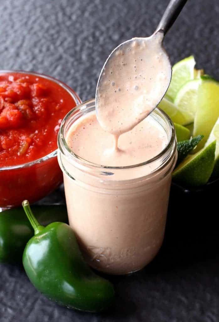 Easy Creamy Salsa Dressing might become your favorite topping for everything!