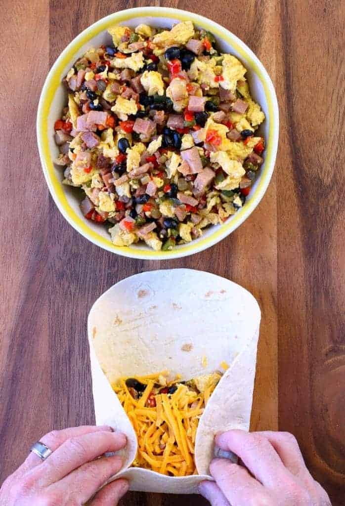 Roll up these Southwestern Breakfast Burritos for an easy morning meal!