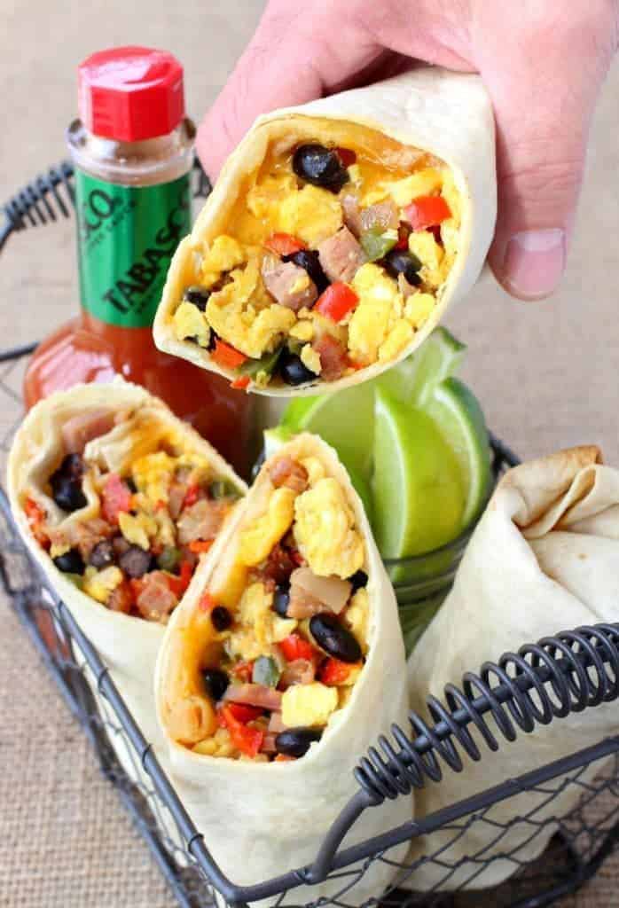 Southwestern Breakfast Burritos are one of my kids favorite breakfasts!