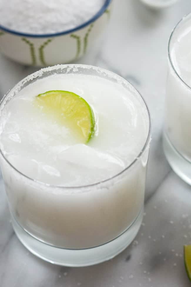 Cinco de Mayo Tequila Cocktails - Skinny Coconut Margarita
