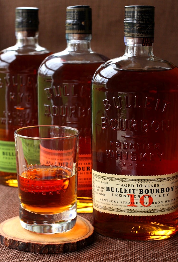 Aged Frontier Farmhouse Boilermakers with Bulleit Bourbon
