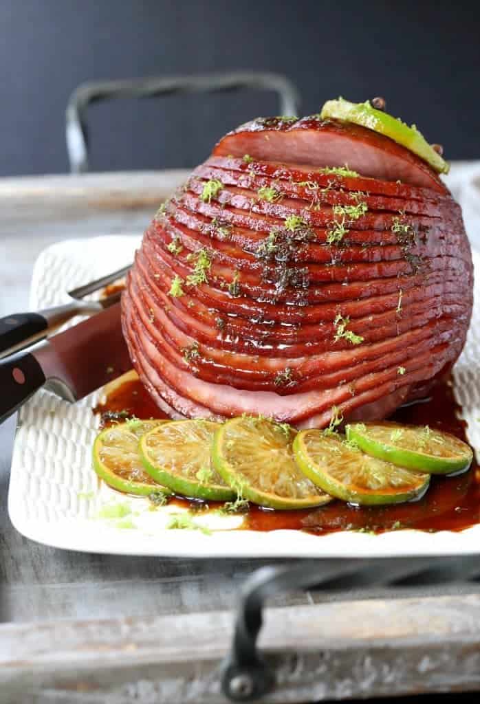 Captain and Coke Glazed Ham is a ham recipe that's made with a rum and coke glaze