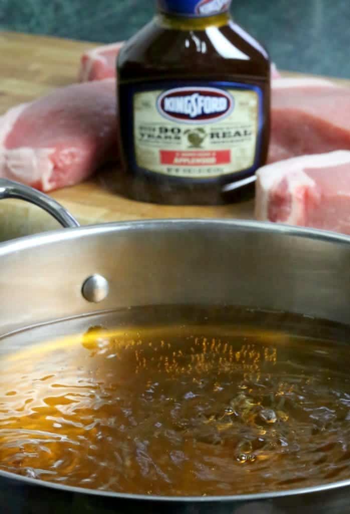 Juicy Grilled BBQ Pork Chops is a pork chop recipe made with a brine