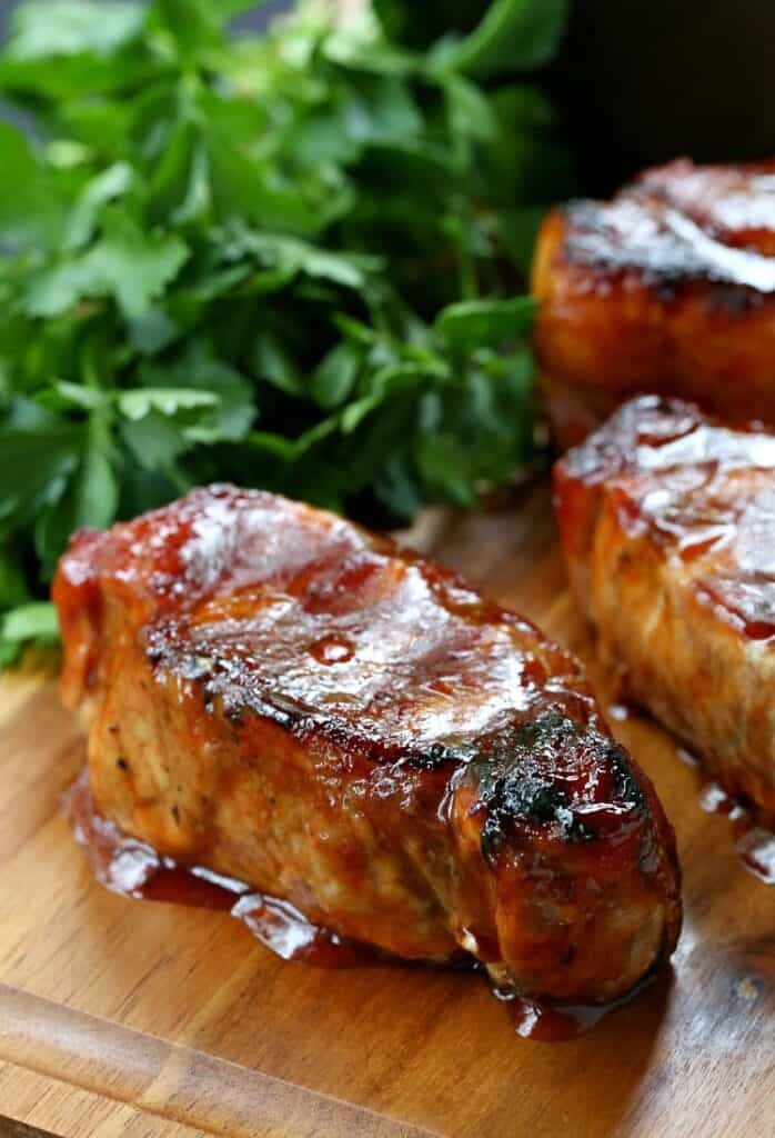 pork chops with bbq sauce