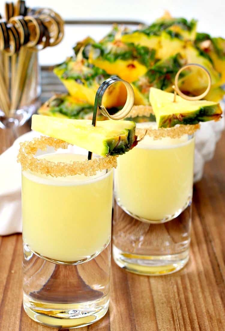 These Double Trouble Tropical Tequila Shots are the perfect party shot for Summer!