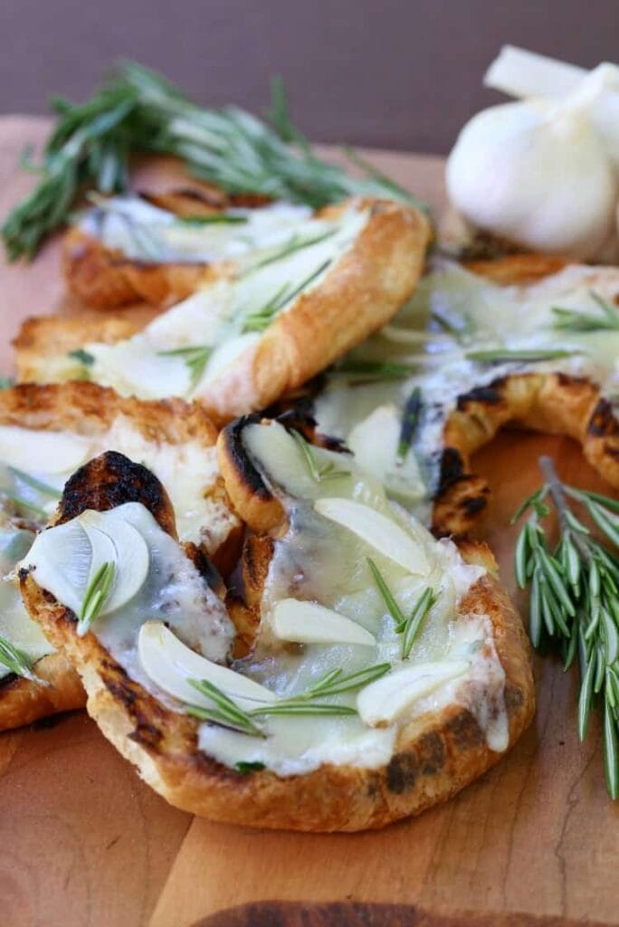 Grilled Cheese Garlic Croissants are perfect for a quick appetizer!