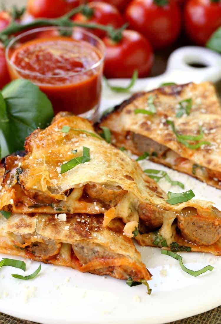 Meatball Pizza Quesadillas Mantitlement