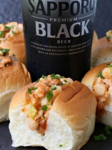 shrimp salad sliders with beer can