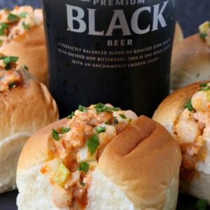 shrimp salad sliders with beer can