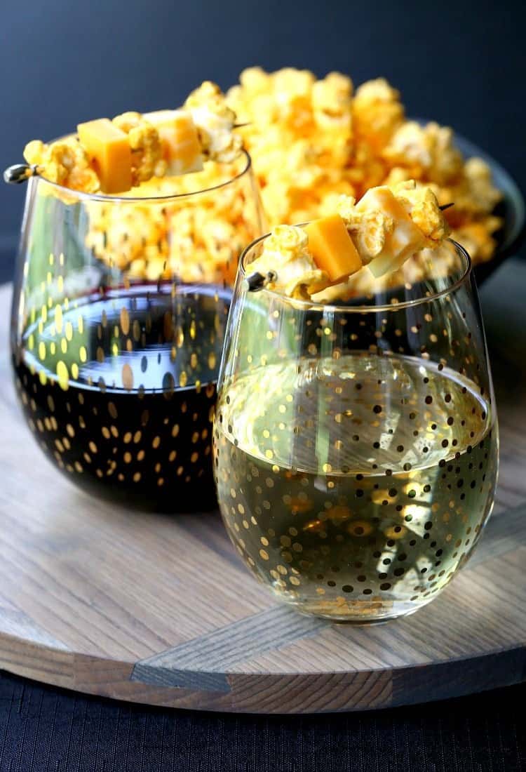 Popcorn and Cheese Wine Garnish Mantitlement