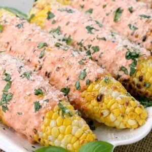 grilled corn recipe with an Italian flavored sauce