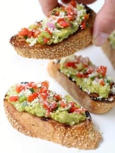 Grilled Tex Mex Avocado Toast appetizer