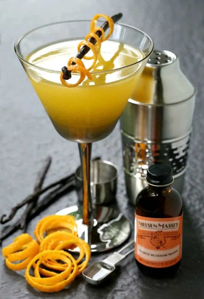 This Orange Blossom Vodka Martini is perfect for warm summer days!