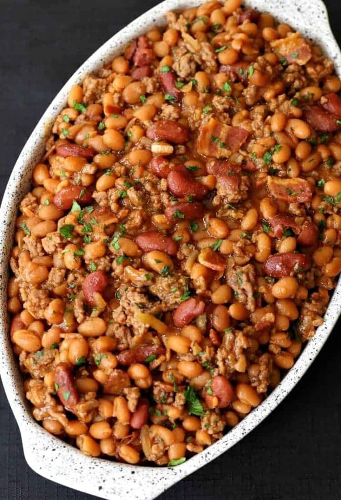 Buddah's Baked Beans are everyone's favorite BBQ side dish!
