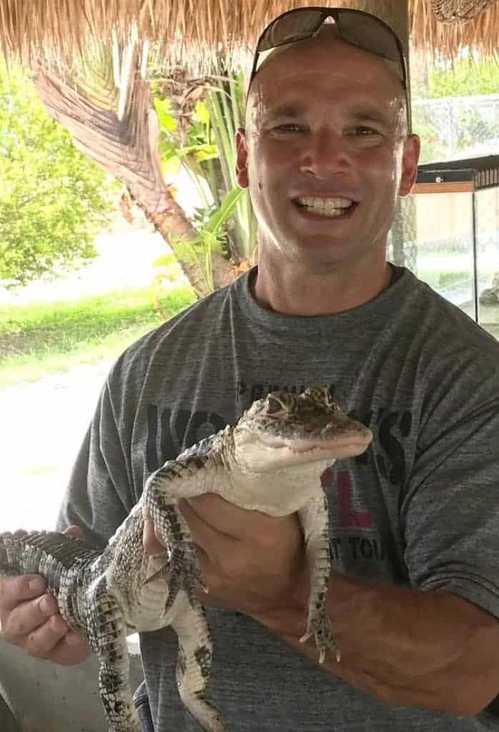Dan with gator