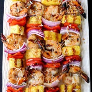 Pina Colada Shrimp Kabobs