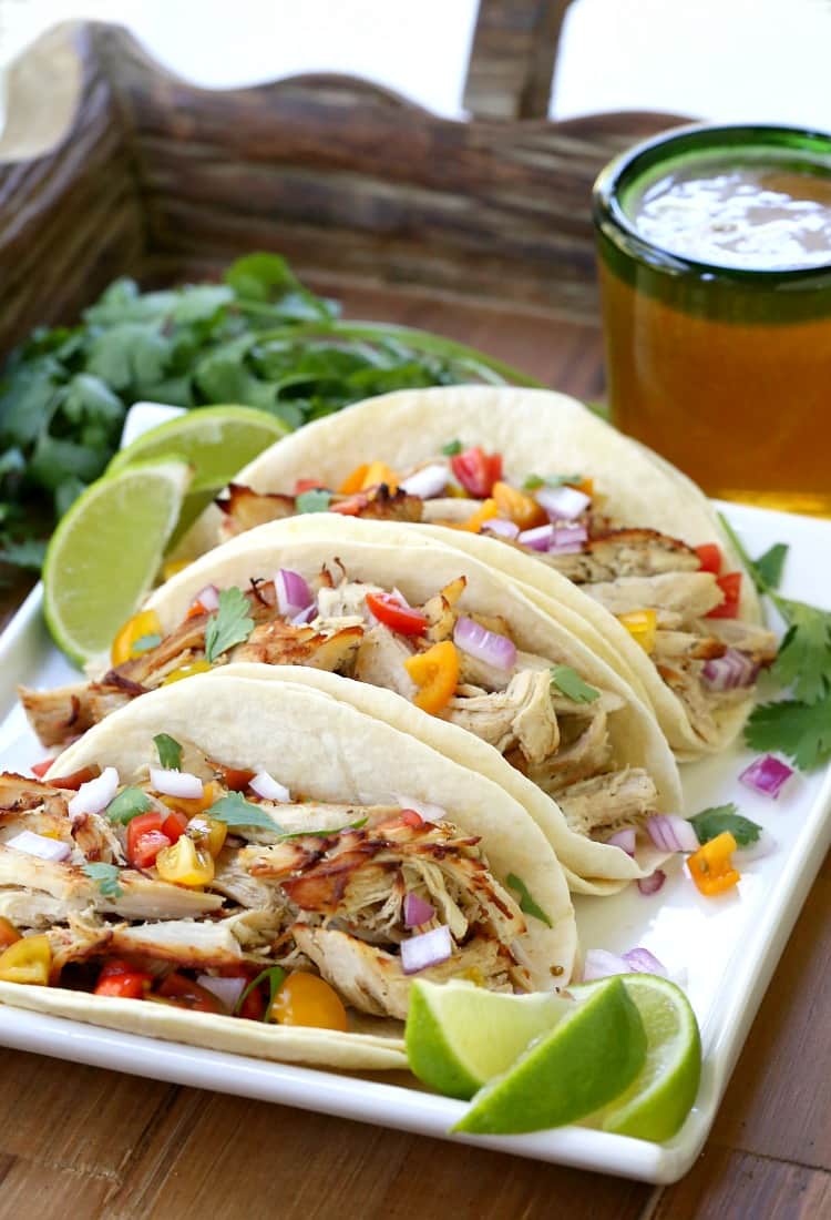 Slow Cooker Crispy Chicken Carnitas will be the hit for dinner on taco night!