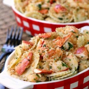 This Brown Butter Lobster Roll Pasta is comfort food at it's best!