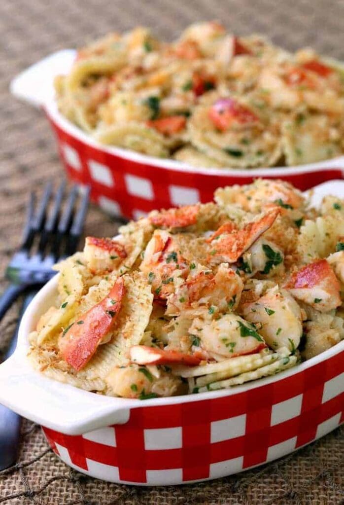 This Brown Butter Lobster Roll Pasta is comfort food at it's best!