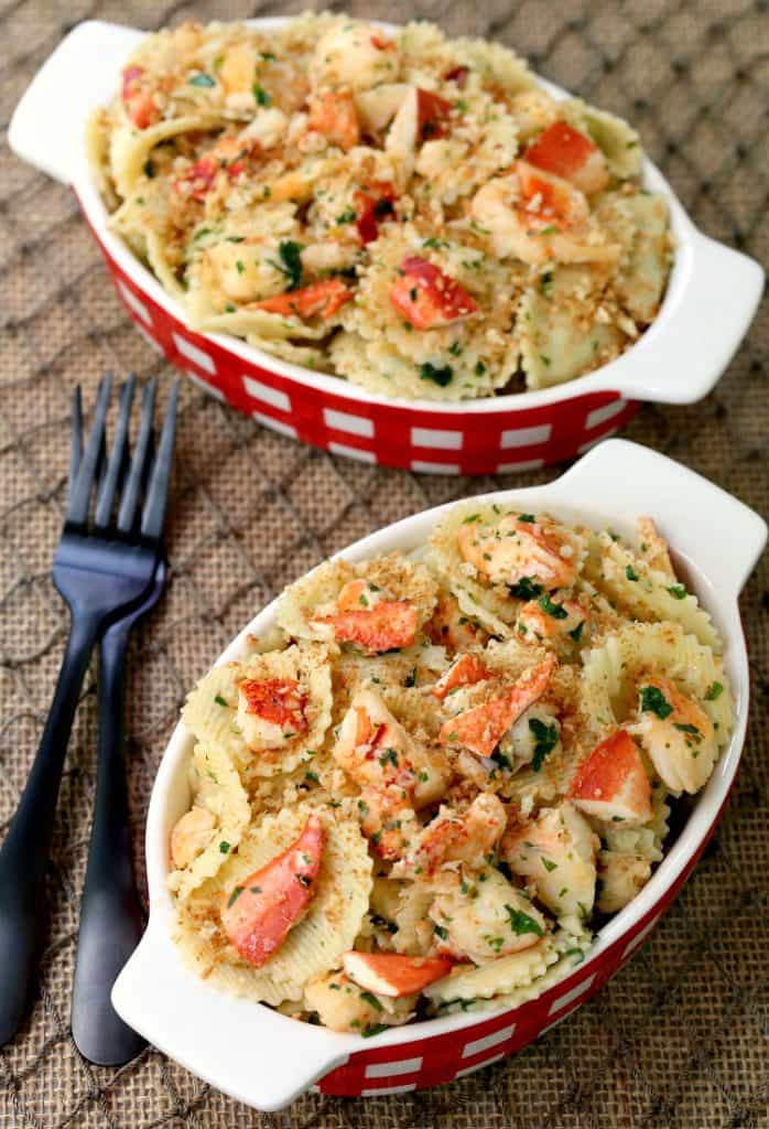 Brown Butter Lobster Roll Pasta is loaded with fresh lobster!