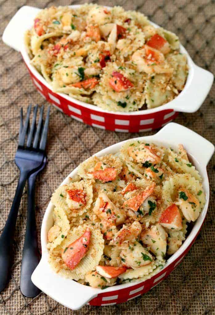 Brown Butter Lobster Roll Pasta is loaded with fresh lobster!