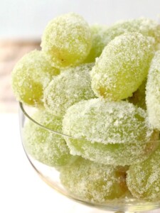 Sugared Prosecco Grapes rolled in sugar