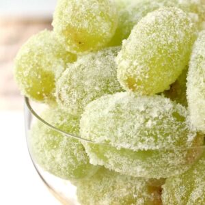 Sugared Prosecco Grapes rolled in sugar